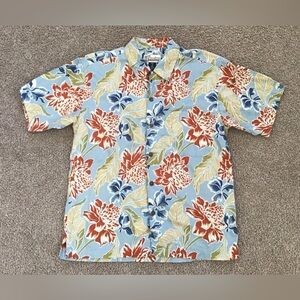 Patagonia Pataloha Hawaiian Mens Shirt Floral Tropical Size Medium